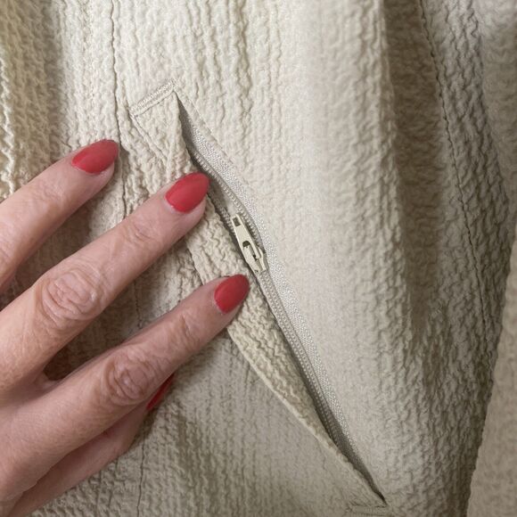 ORVIS Key Lime Full Zip Womens Crinkle Jacket‎ Size L With Front Zipper Pockets - Picture 5 of 9